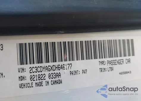 2012 Dodge Challenger Sxt z USA, uszkodzony, nr VIN 2C3CDYAG1CH285842